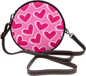 Womens Small Round Crossbody Bag Beach Shoulder Bag Handbag Purse for Summer