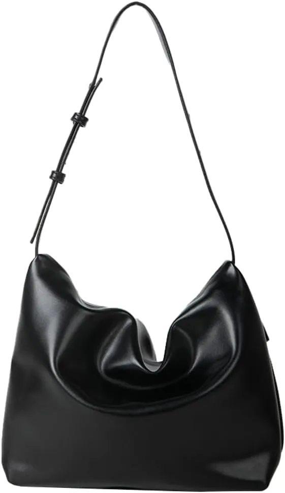 Womens Soft Vegan Leather Shoulder Bag Large Tote Purse Casual Zipper Handbag Working Satchel 2024