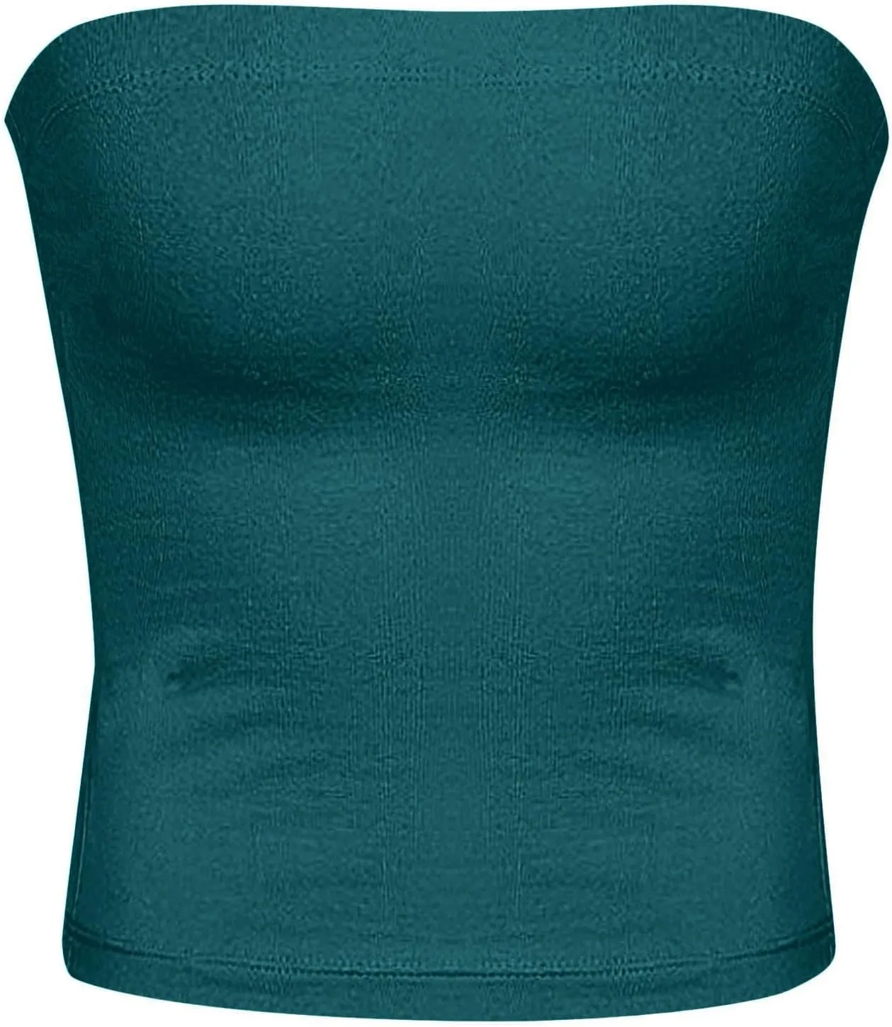 Women's Tube Tops Summer Outfits Going Out Bandeau Shirts Sleeveless Strapless Crop Tank Top