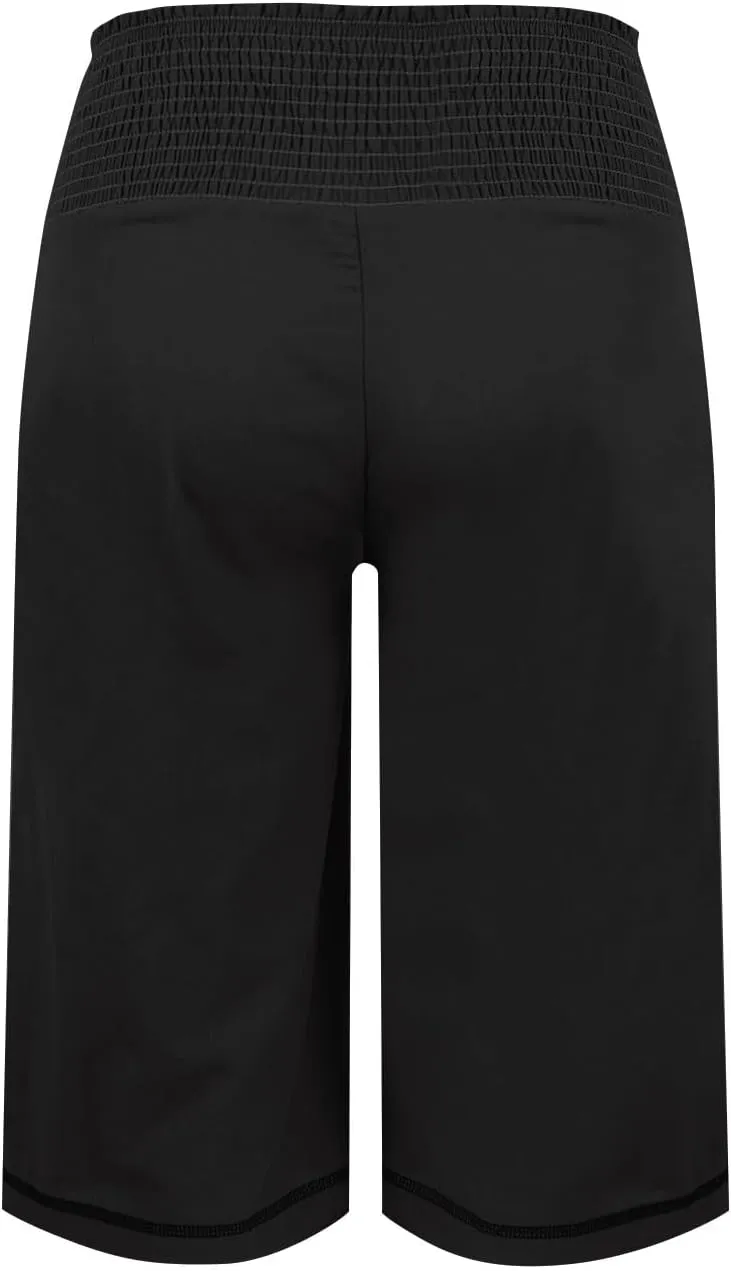 Women's Wide Leg Linen Pants Dressy High Waist Palazzo Pant Plus Size Button Down Trouser with Pocket