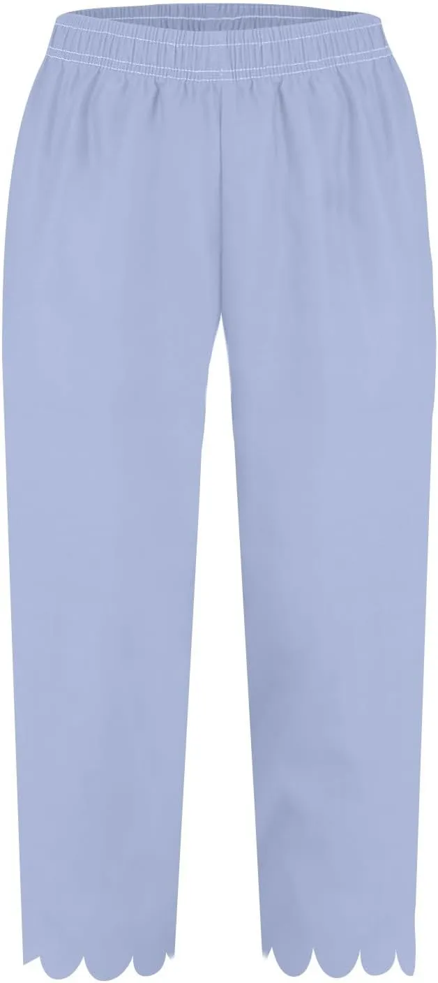 Womens Wide Leg Pants Drawstring Elastic High Waisted Palazzo with Pockets Beachwear Lightweight Elastic Waist Pants