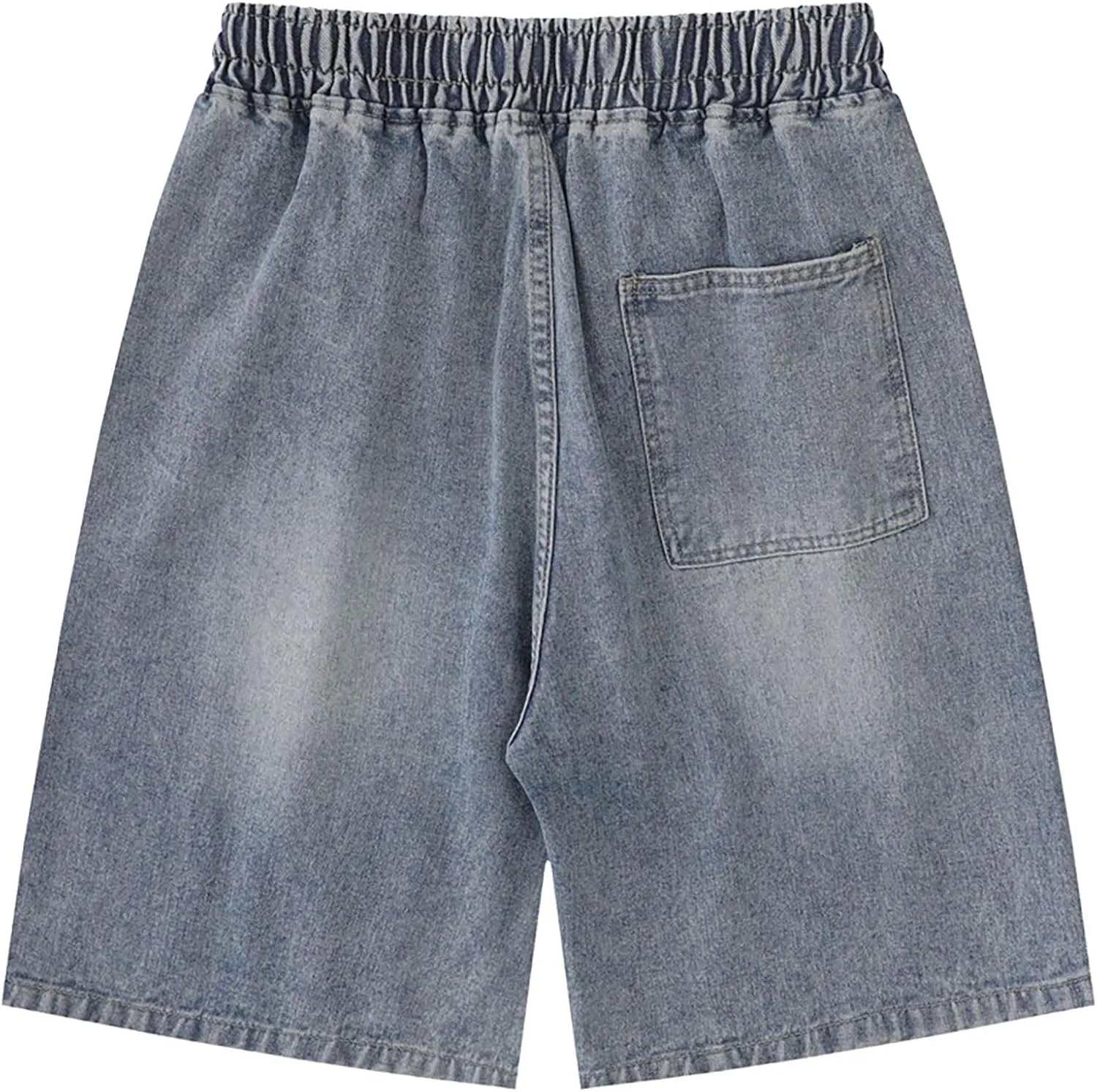 Women's Y2K Star Pants Elastic Waist Drawstring Casual Sporty Baggy Shorts with Pockets